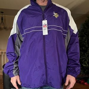 NWT Minnesota Vikings Full Zip Windbreaker - NFL